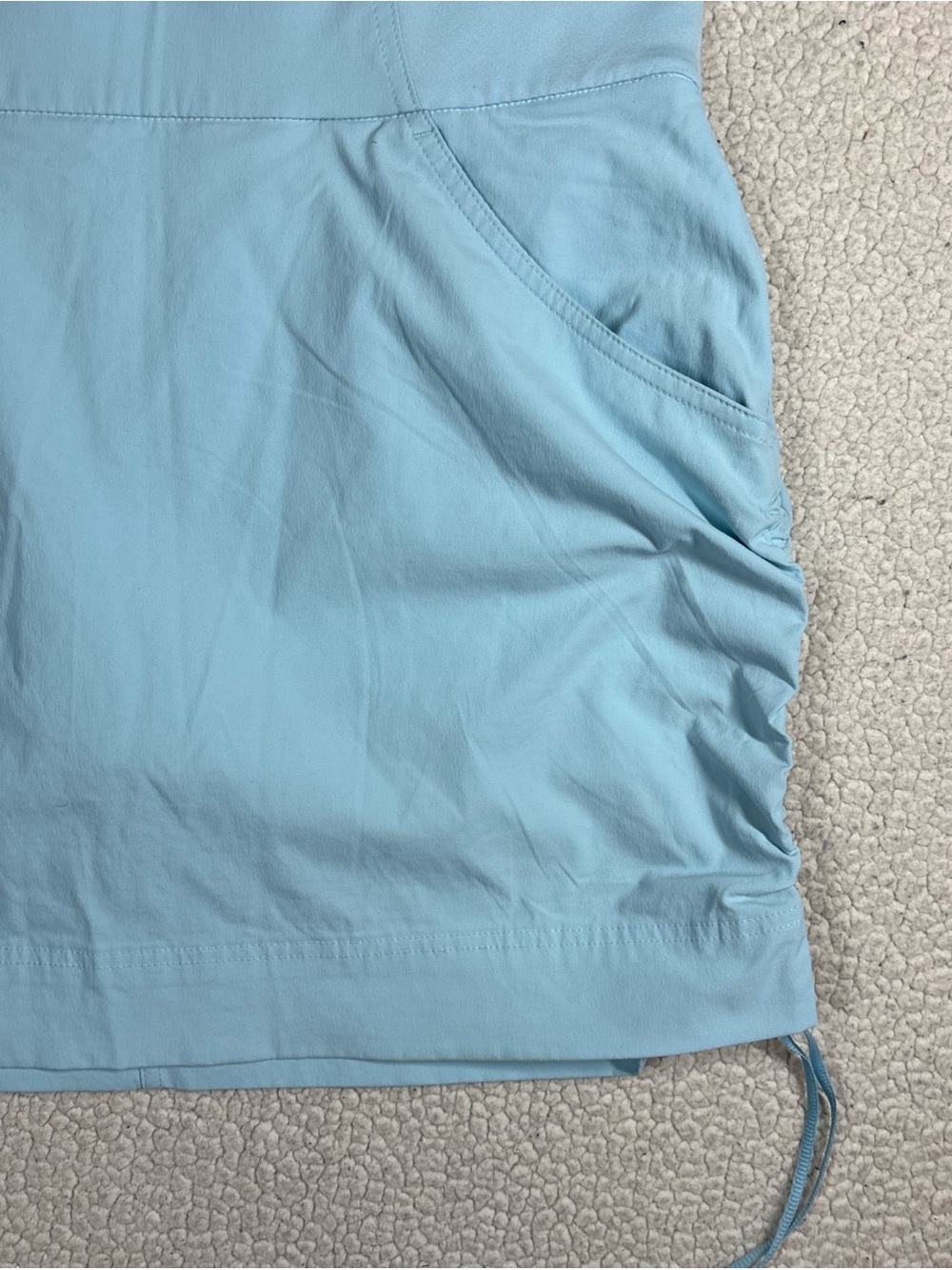 Columbia Women’s All Seasons Ruched Skort Size Medium Light Blue Omni-Shade - Picture 5 of 16